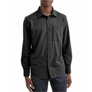 SwissTech Performance Gear Button Down Collared Long Sleeved Gray Shirt Size S